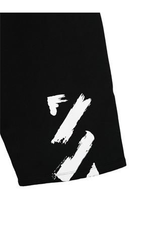 black cotton shorts OFF WHITE KIDS | OBCI001S26FLE003001